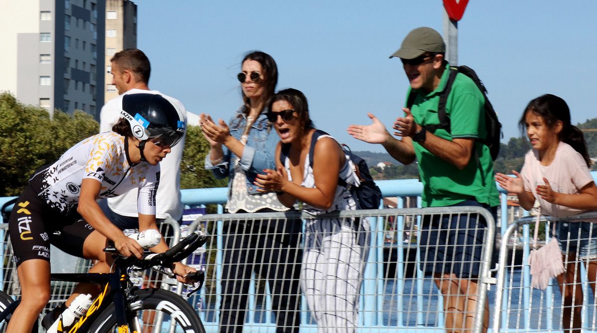 Saleta Castro, en el Campeonato de España de Triatlón de Larga Distancia