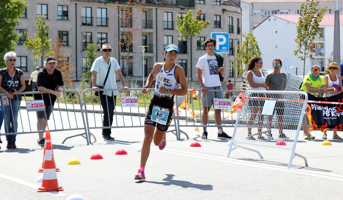 Saleta Castro, en el Campeonato de España de Triatlón de Larga Distancia