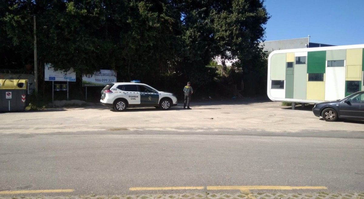 Lugar del incidente, al lado del pabellón de las mariscadoras de A Seca