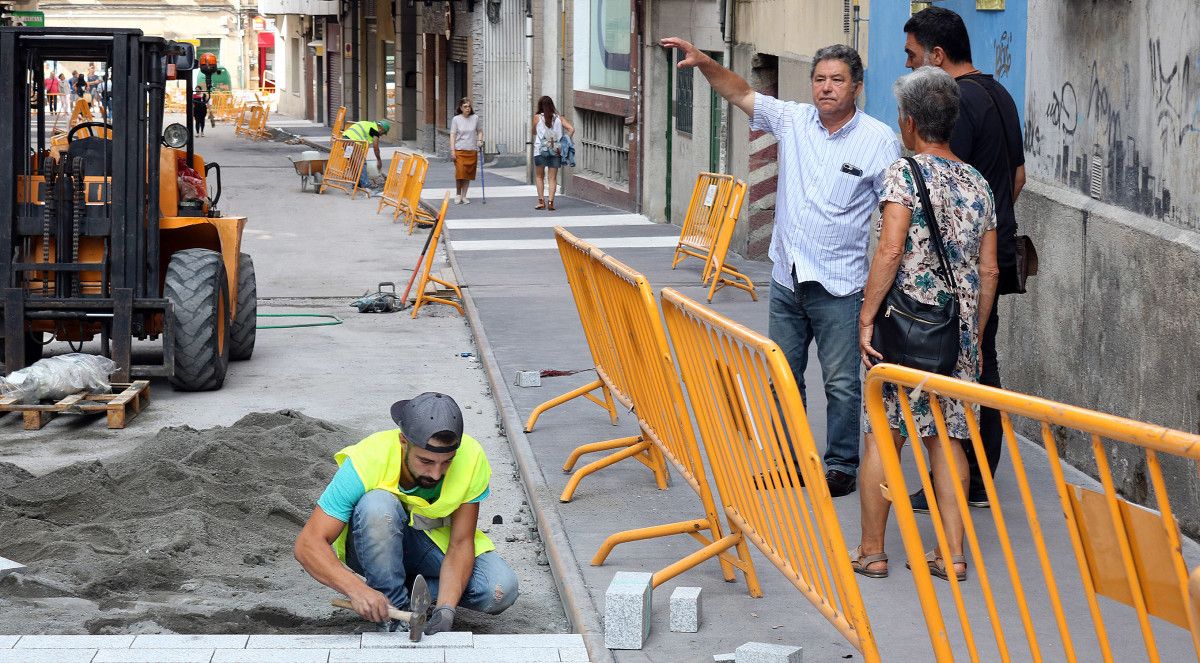 Obras na rúa Virxe do Camiño e José Casal