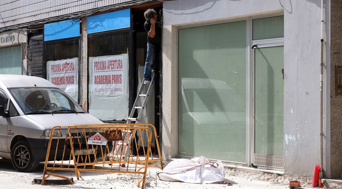 Obras en la calle Virgen del Camino y José Casal