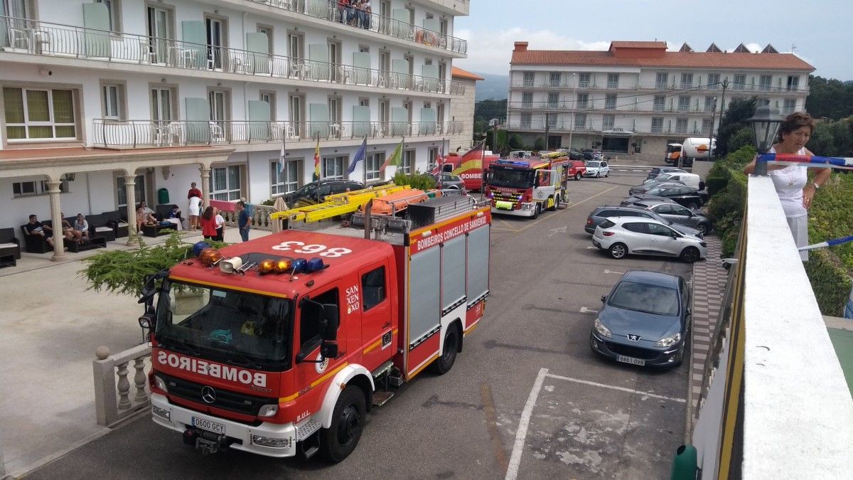 Servizos de emerxencias no Hotel Nuevo Vichona