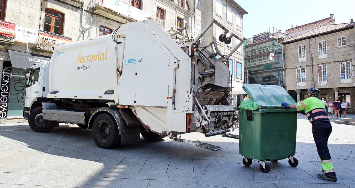 Servizo de recollida de lixo en Pontevedra