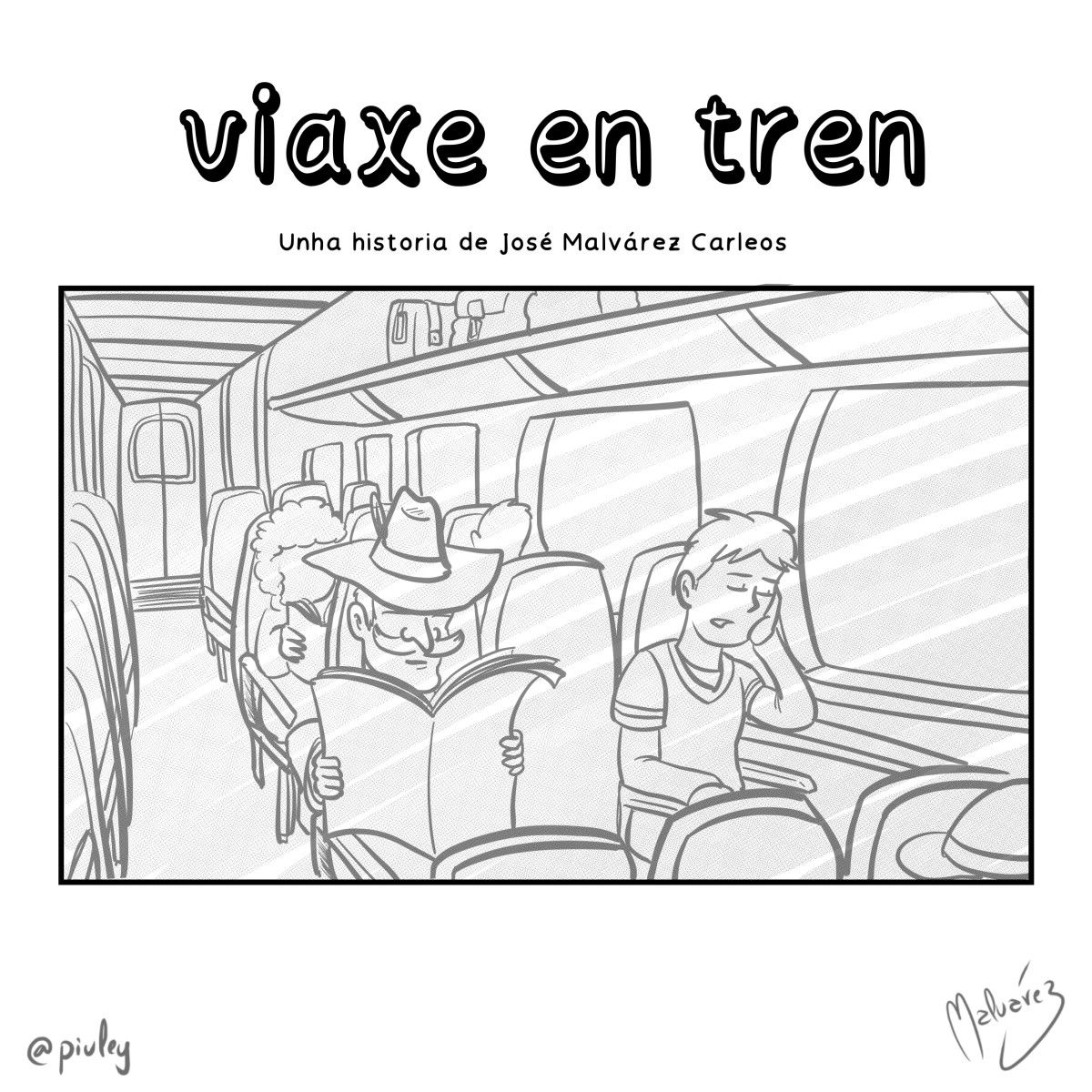 'Viaxe en tren'