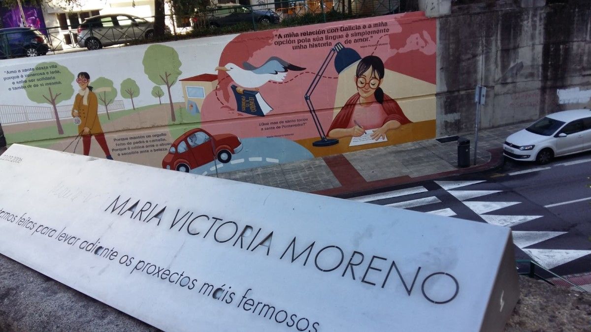 Mural en recuerdo de María Victoria Moreno