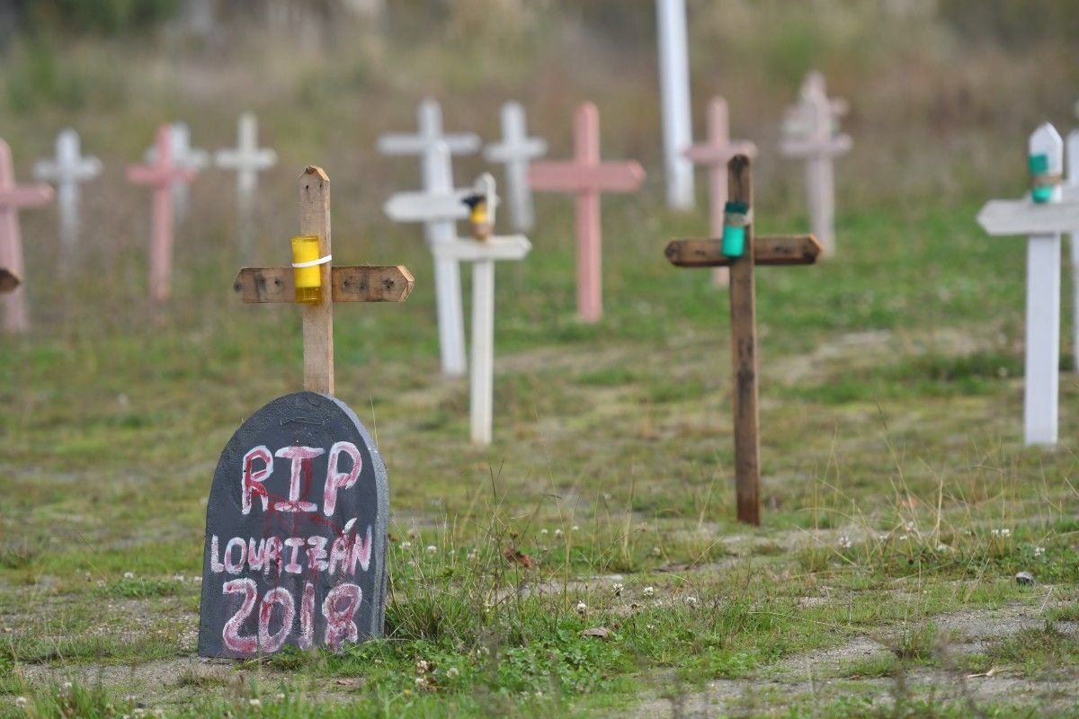 "Cementerio de la dignidad" contra la ampliación de la EDAR de Os Praceres