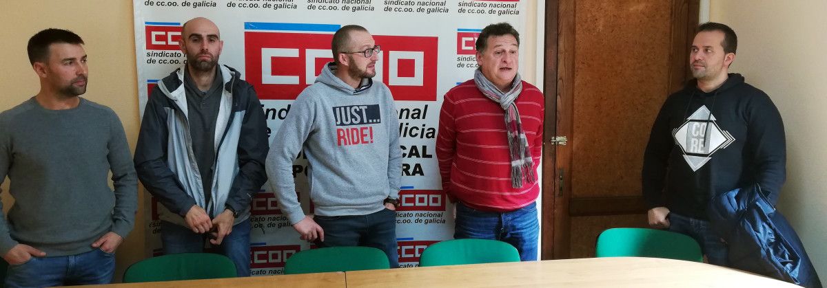 Rueda de prensa de los trabajadores de Elnosa