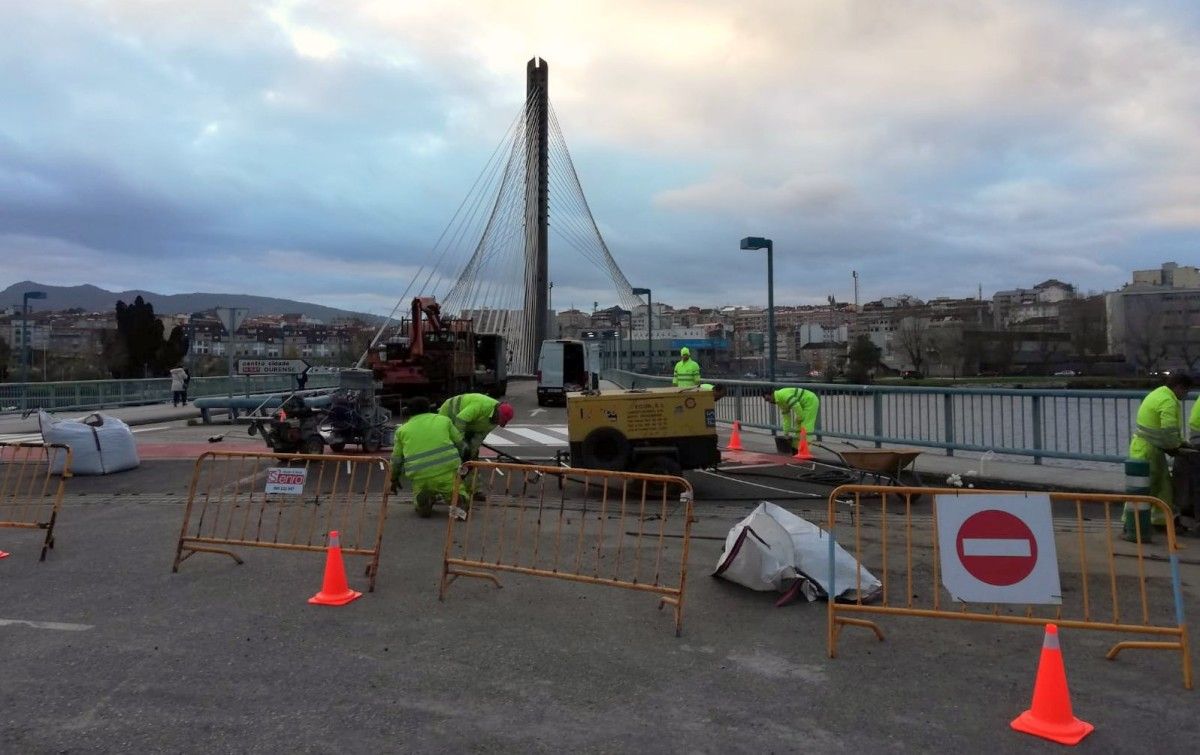 Obras na ponte dos Tirantes  - Arquivo