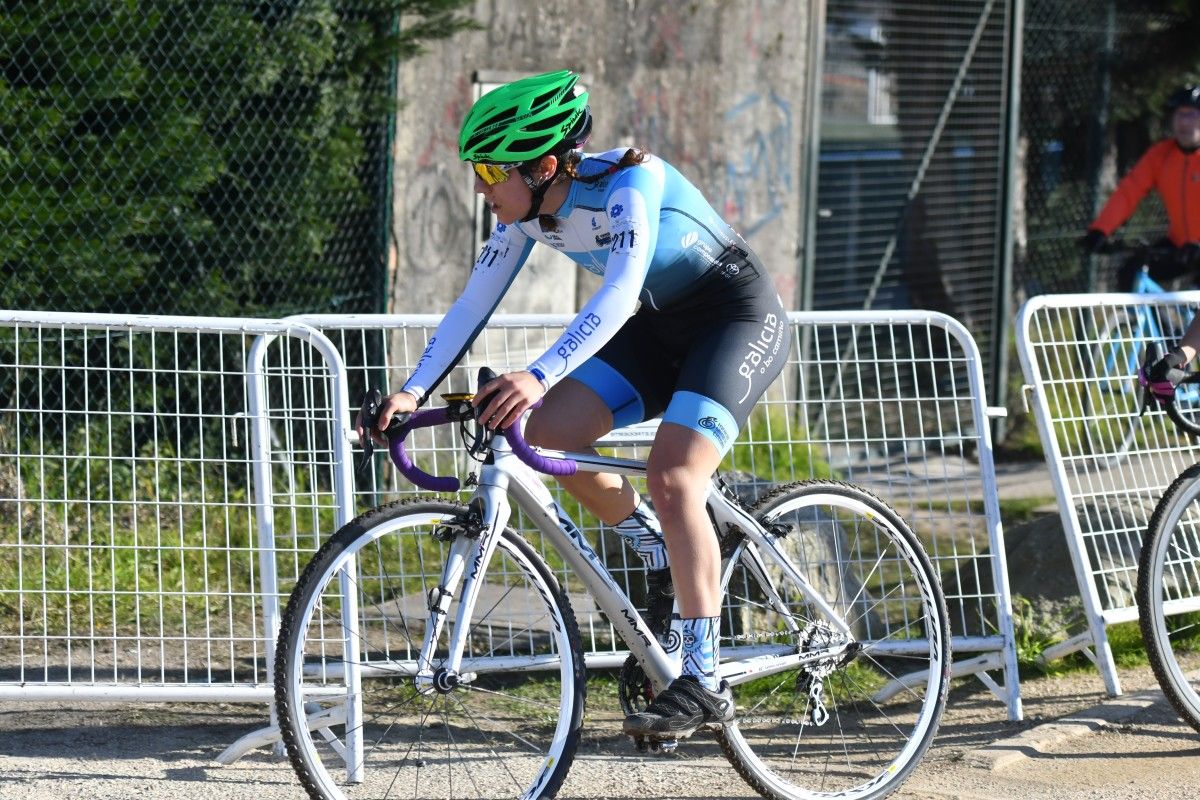 Carla Fernández, en el Campeonato de España de Ciclocross 2019 en Pontevedra