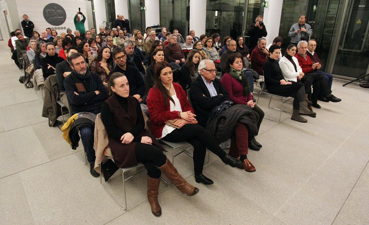 Acto que se desarrollaba en el Sexto Edificio del Museo de Pontevedra