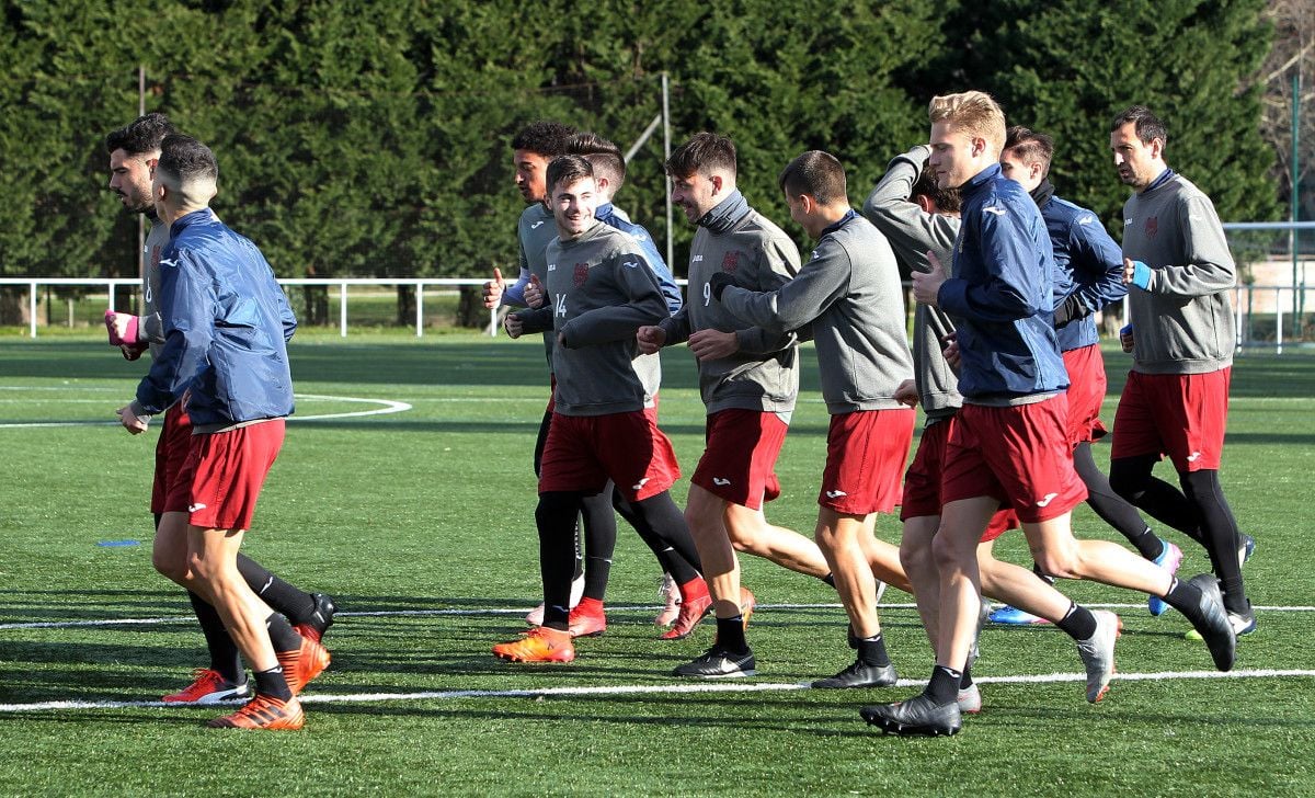 Entrenamiento del Pontevedra en A Xunqueira