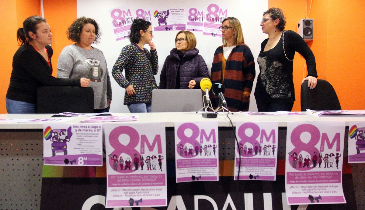 Presentación dos actos da plataforma Galegas 8M en Pontevedra