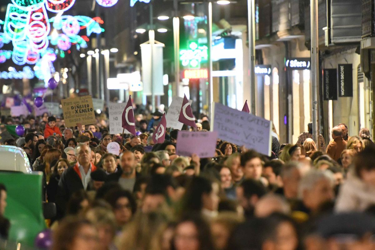 Manifestación del 8M por las calles de Pontevedra