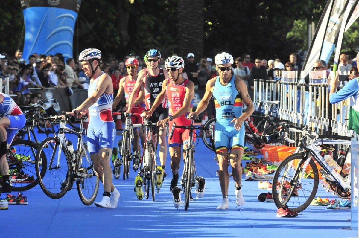 Prueba de élite masculina y Sub23 del Mundial de Duatlón de Pontevedra en 2014