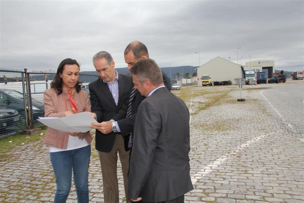 Reunión entre el presidente de la Autoridad portuaria y la alcaldesa de Marín