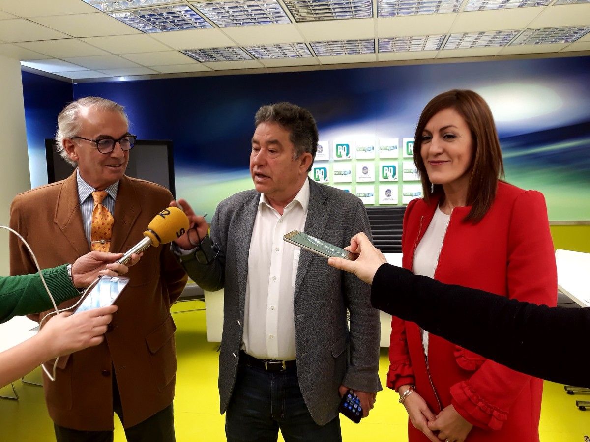 Antonio de Ron, Miguel Anxo Fernández Lores y Elena Cartea