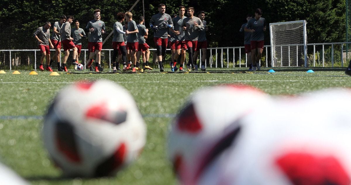 Entrenamiento de Pontevedra en A Xunqueira