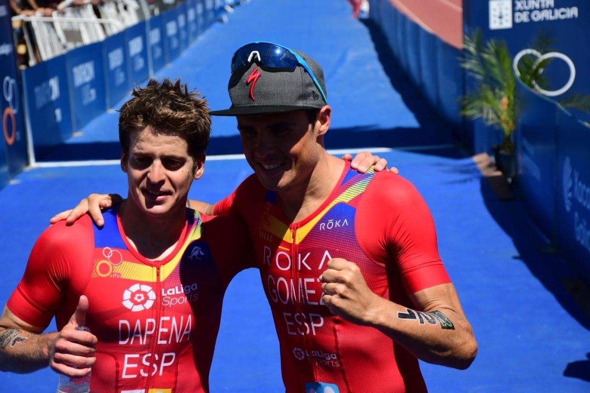 Pablo Dapena y Javi Gómez Noya, plata y oro en el mundial de triatlón de larga distancia