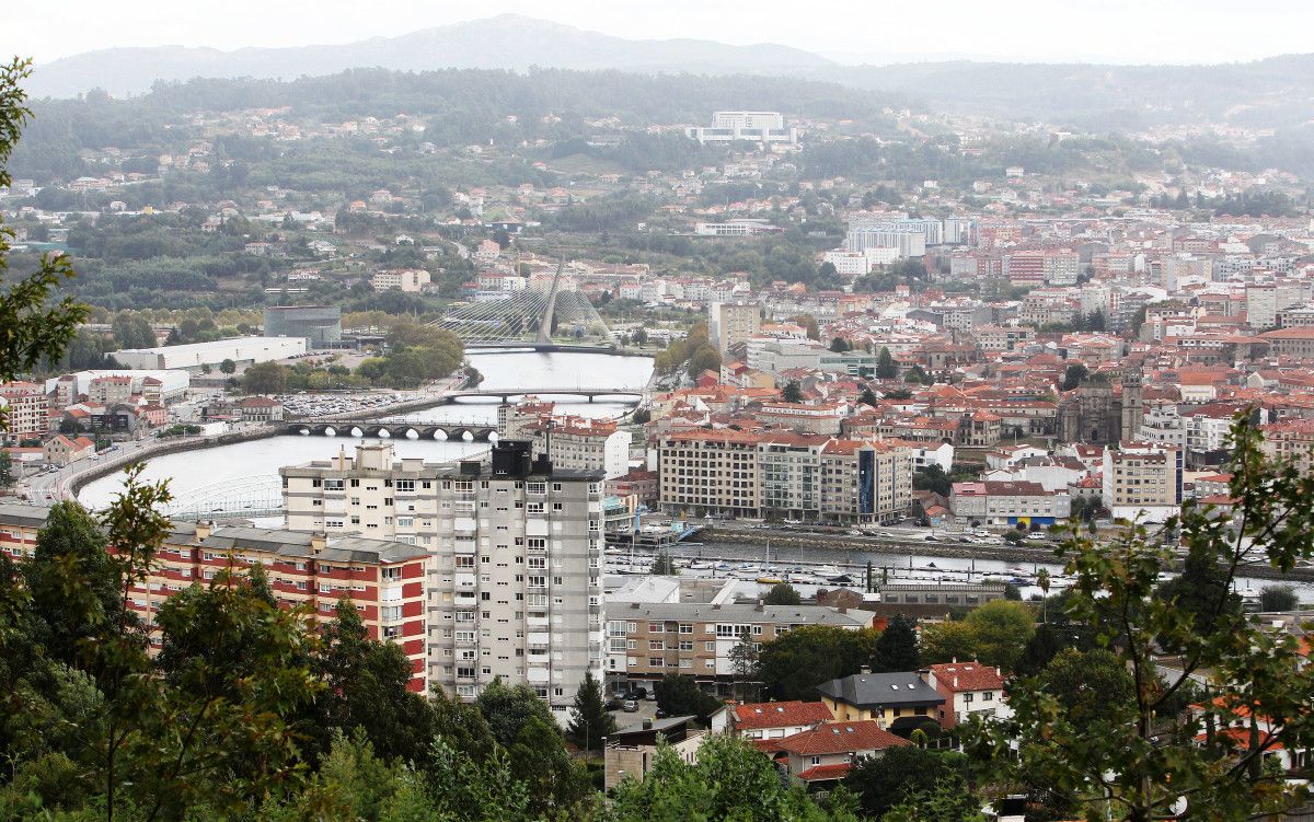 Vista aérea de Pontevedra