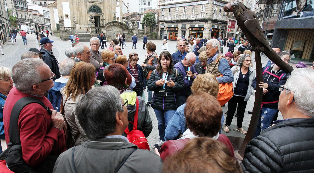 Turistas en Pontevedra