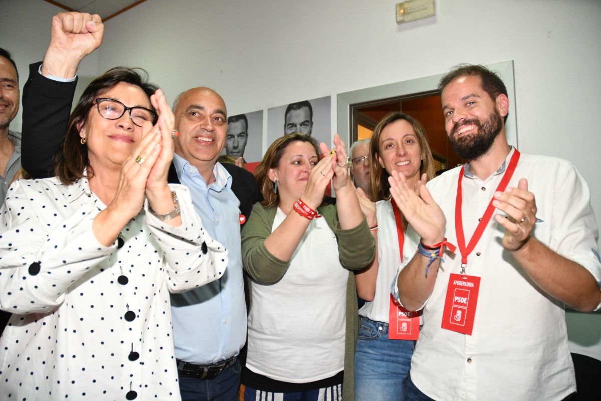 El Partido Socialista de Pontevedra celebra los resultados en las elecciones municipales del 26M