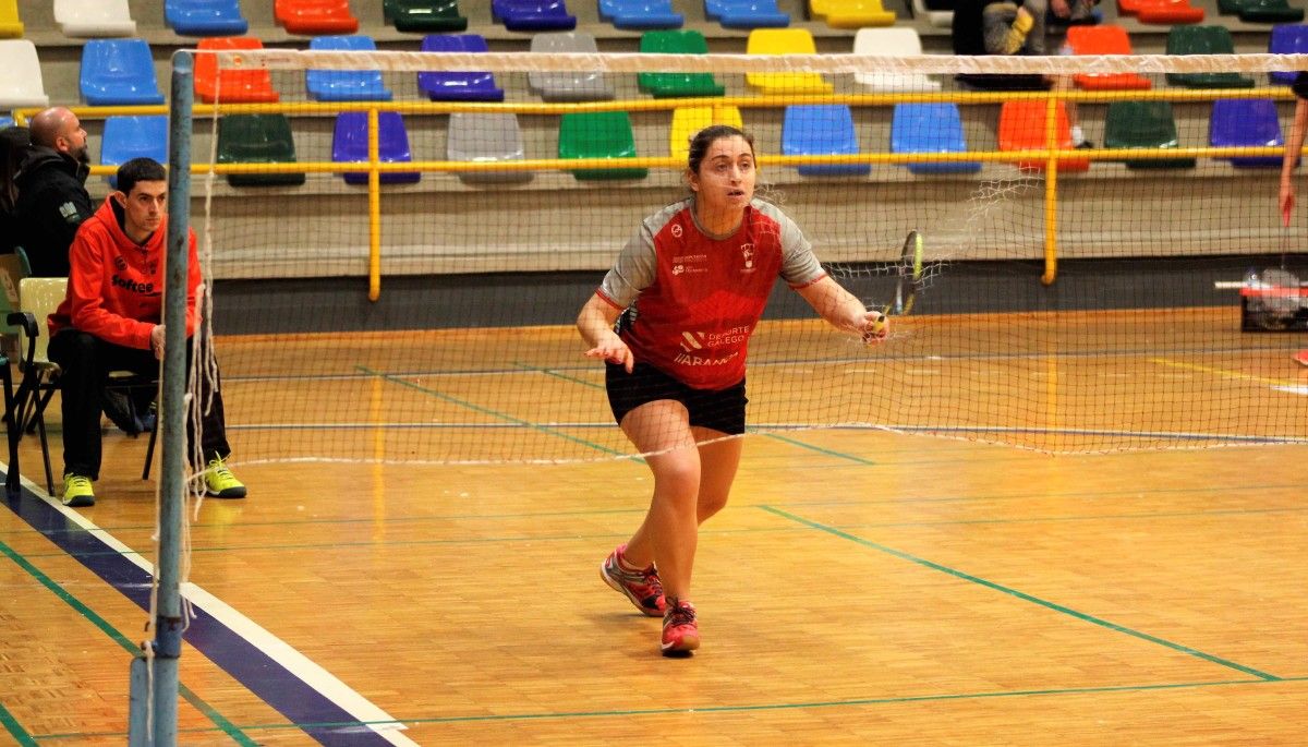 Raquel Miguens durante un partido con el Ravachol Pontevedra