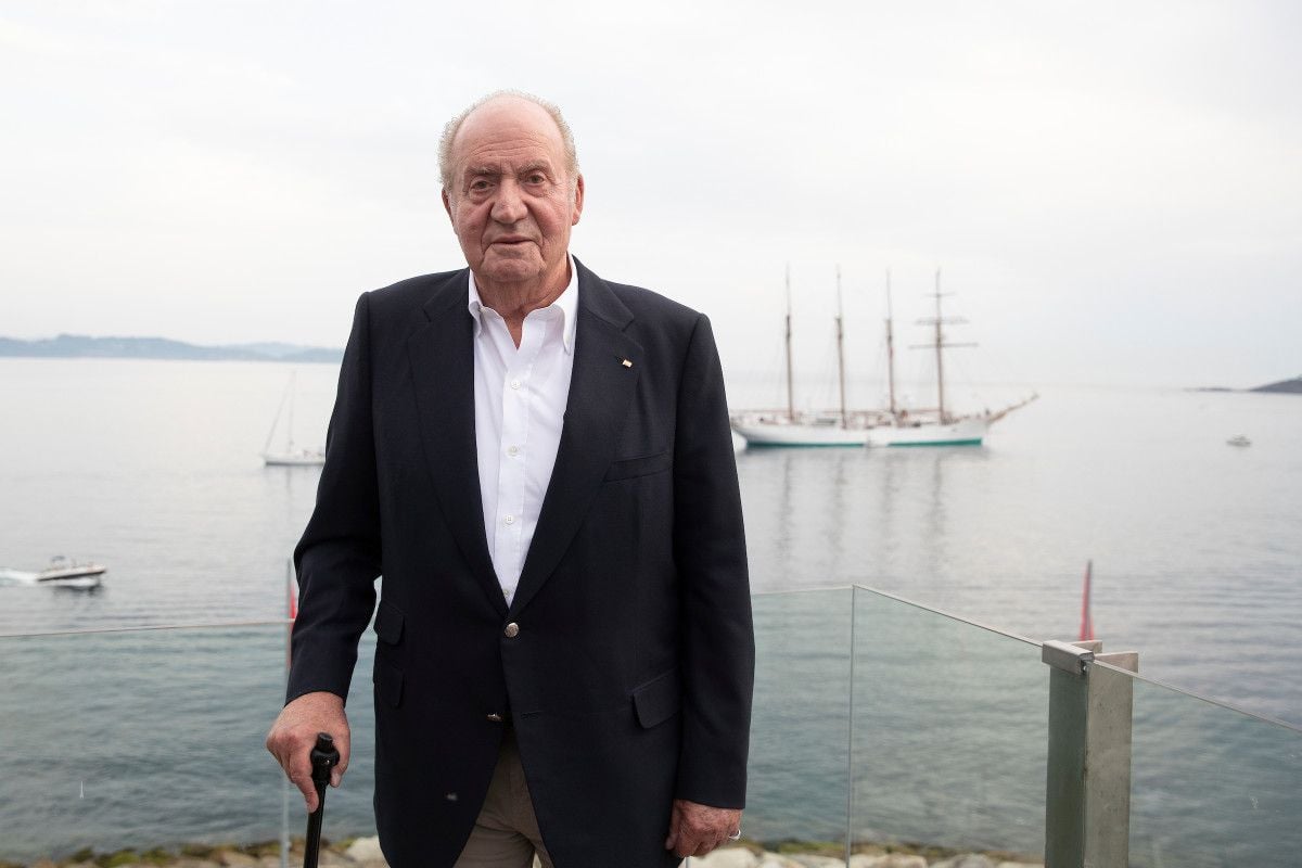 Juan Carlos I en el Real Club Náutico de Sanxenxo 