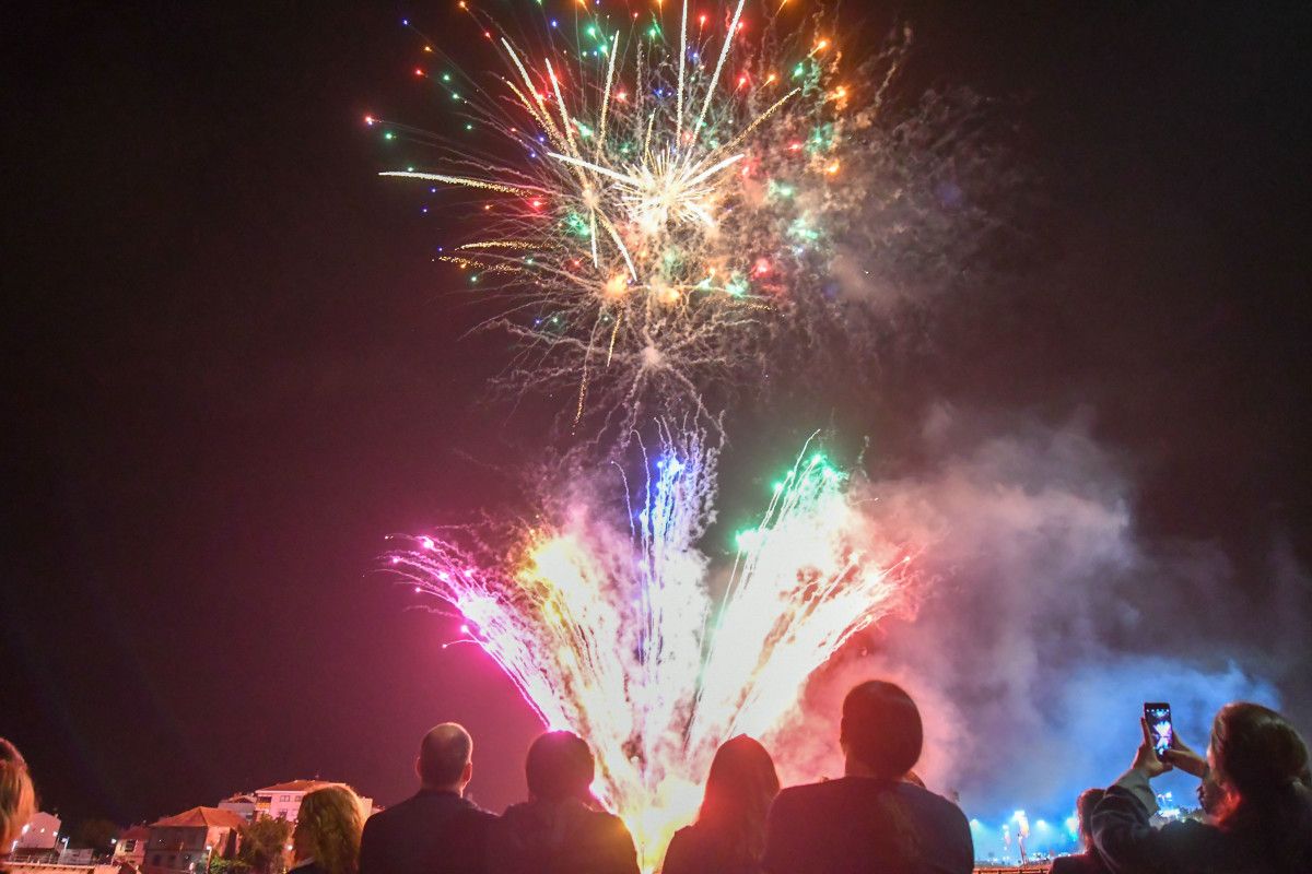 Fogos de artificio das Festas de Santiaguiño do Burgo