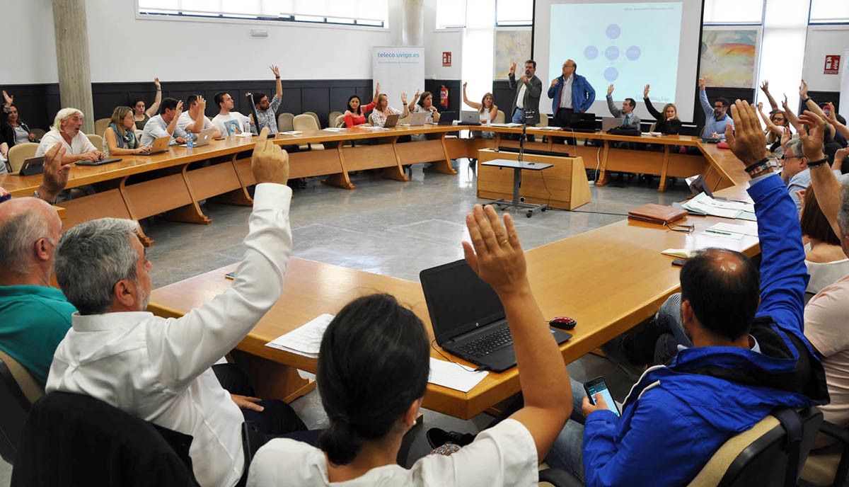 Sesión del Consello de Goberno de la Universidade de Vigo