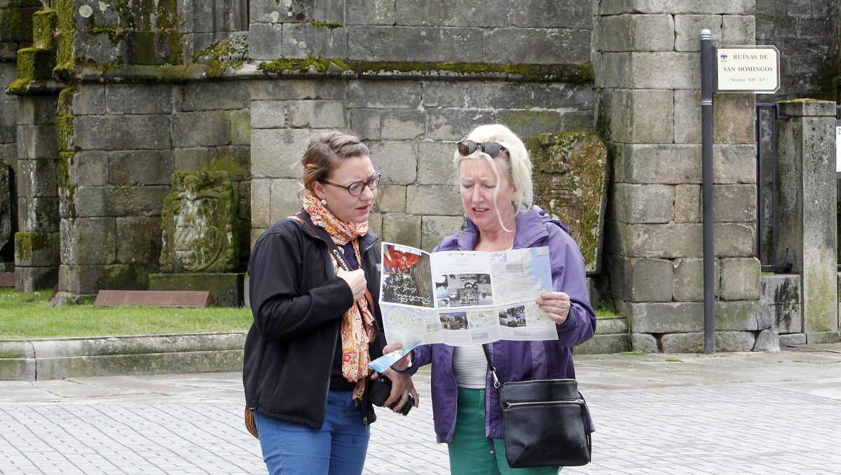 Turistas en las calles de Pontevedra