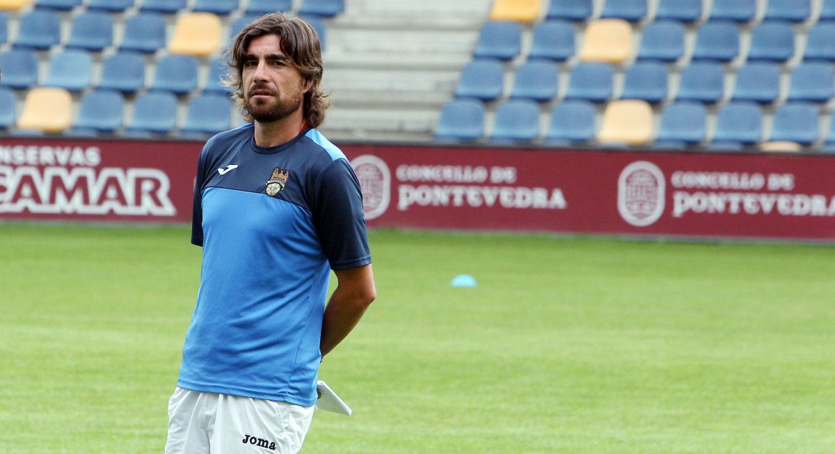 Luismi Areda, durante una sesión preparatoria en Pasarón