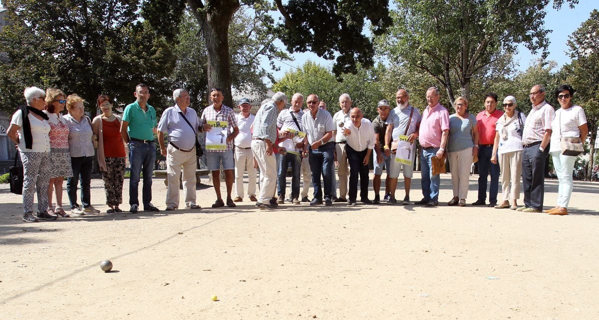 Presentación de la fiesta de la petanca en la Alameda