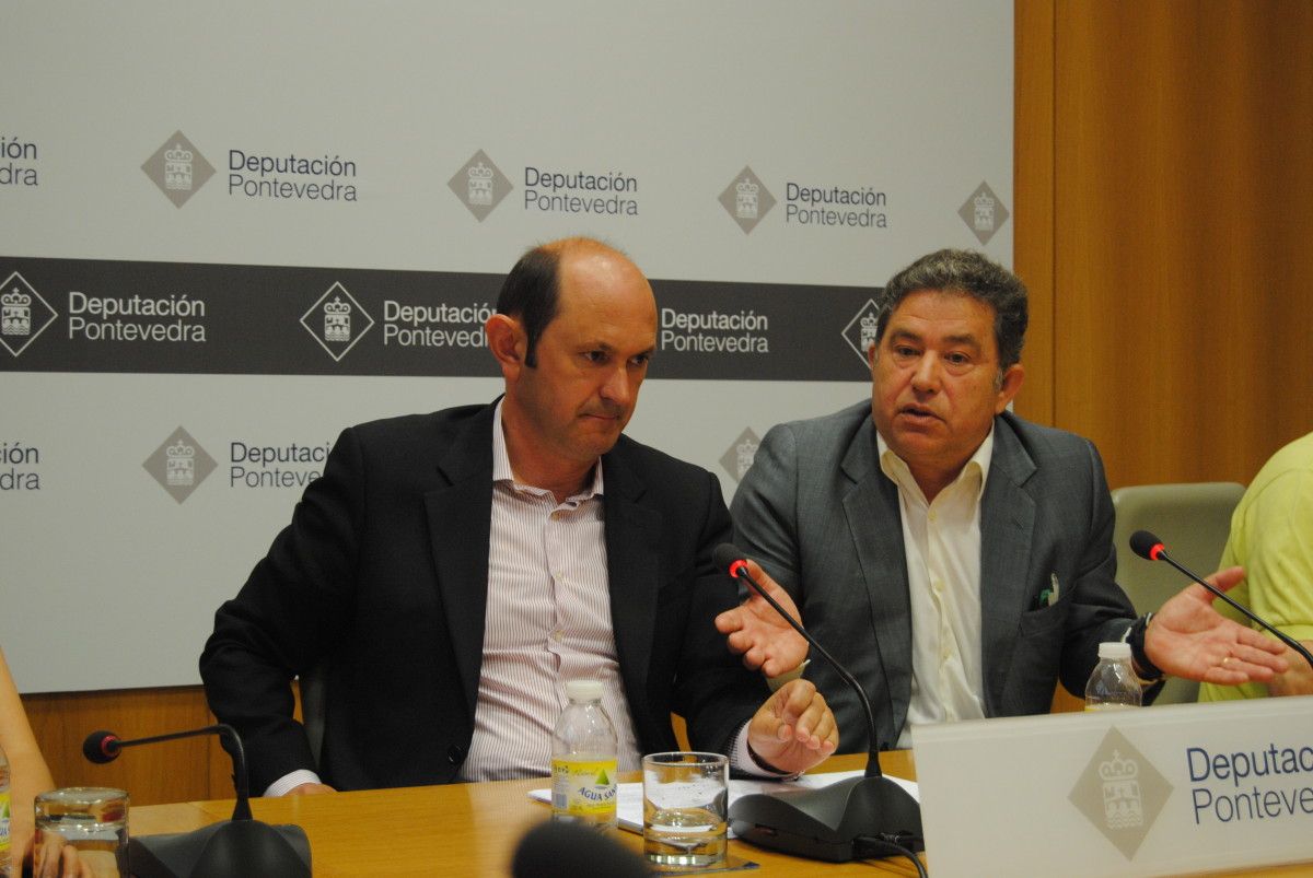 Rafael Louzán y Miguel Fernández Lores, en pleno debate sobre la reforma de la ley electoral