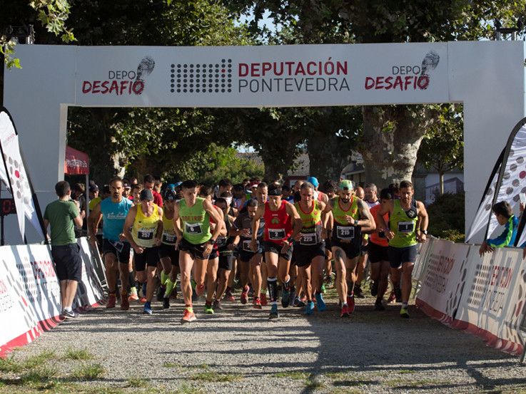 Prueba del trail del 'DepoDesafío 2019' en Cuntis