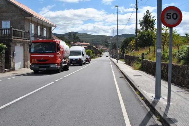 Recta de Caritel, en Ponte Caldelas