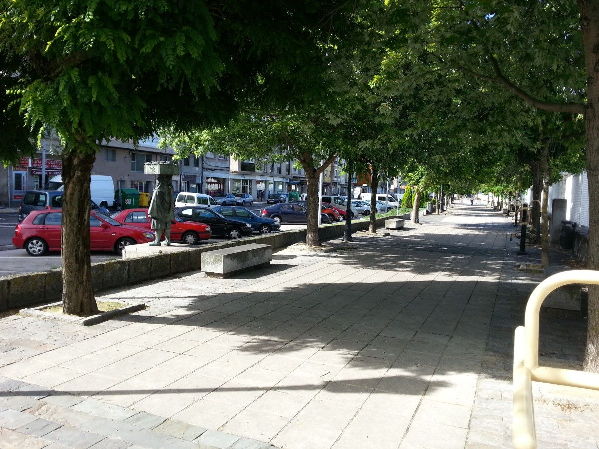 Zona afectada por el nuevo colector general de Marín