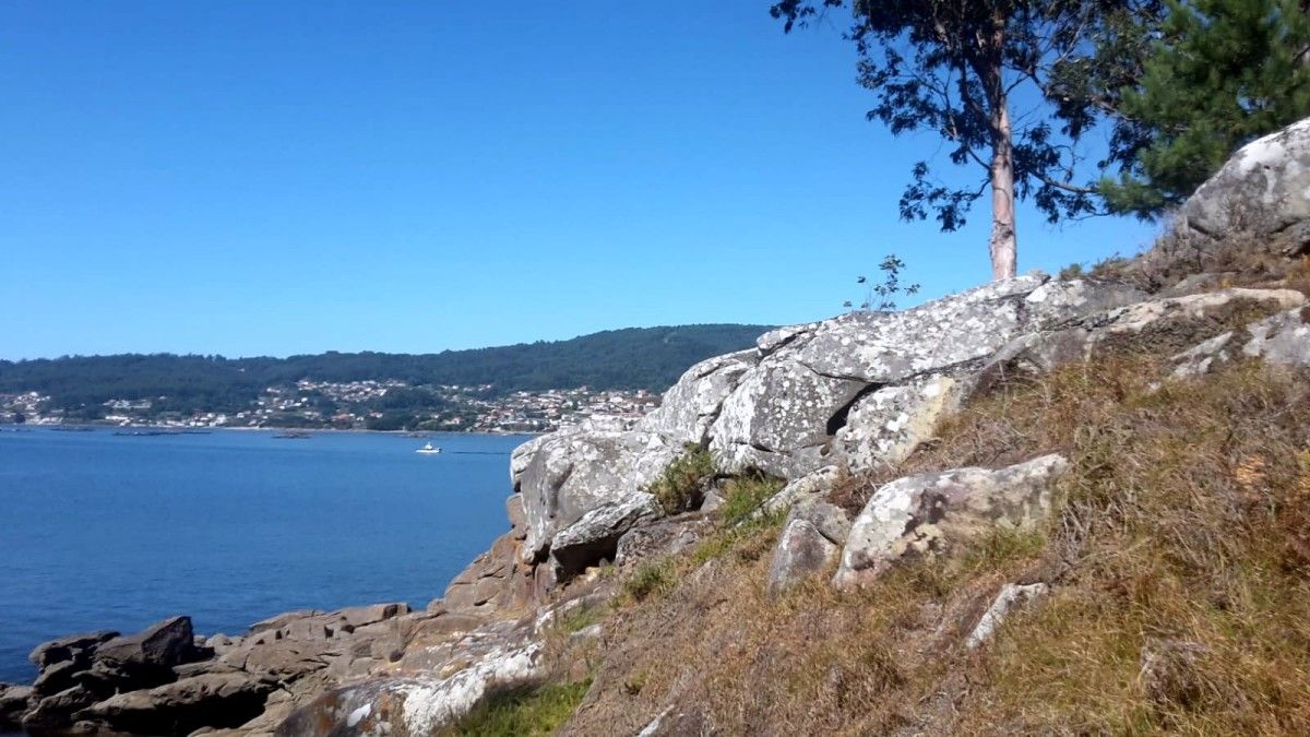 Ría de Pontevedra, vista desde la Illa de Tambo