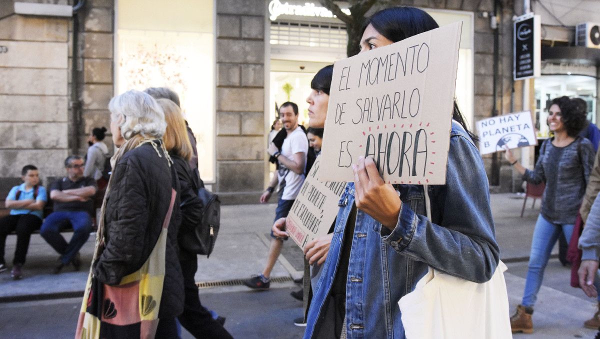 Manifestación en Pontevedra por la emergencia climática