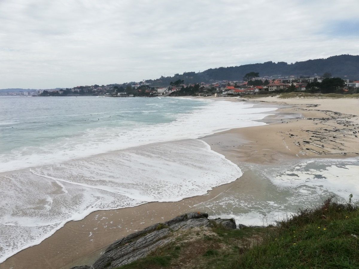 Oleaje en la playa de Areas