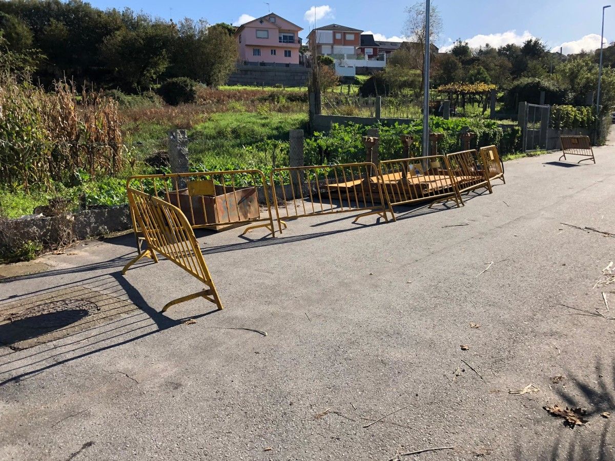 Obras en la estación de bombeo de Aguete, en Marín