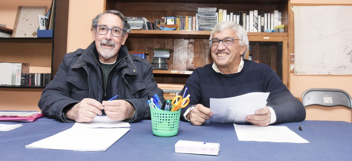 Antón Masa y Benito Andrade, en una rueda de prensa de la APDR