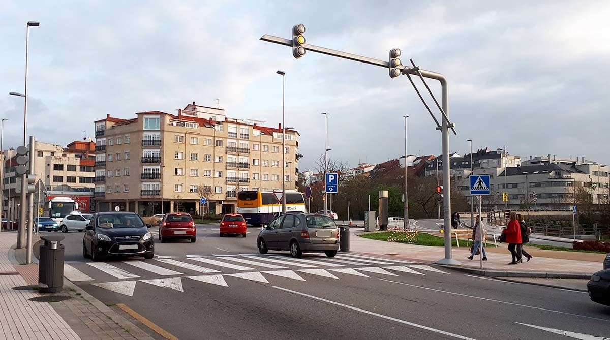 Cruzamento de Josefina Arruti coa Rúa da Estación