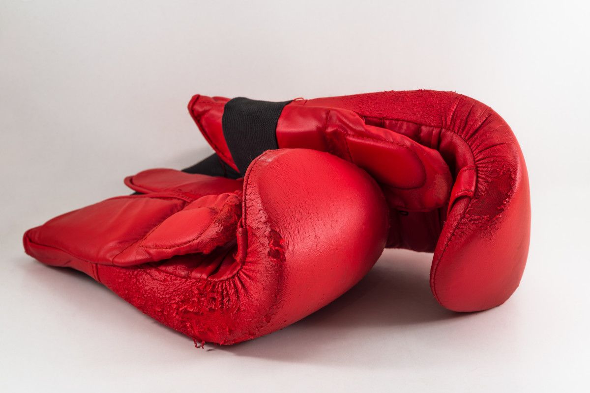 Guantes para la práctica de boxeo