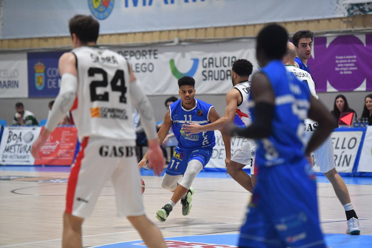 Romone Saunders, en el partido entre Peixe Galego y Huesca