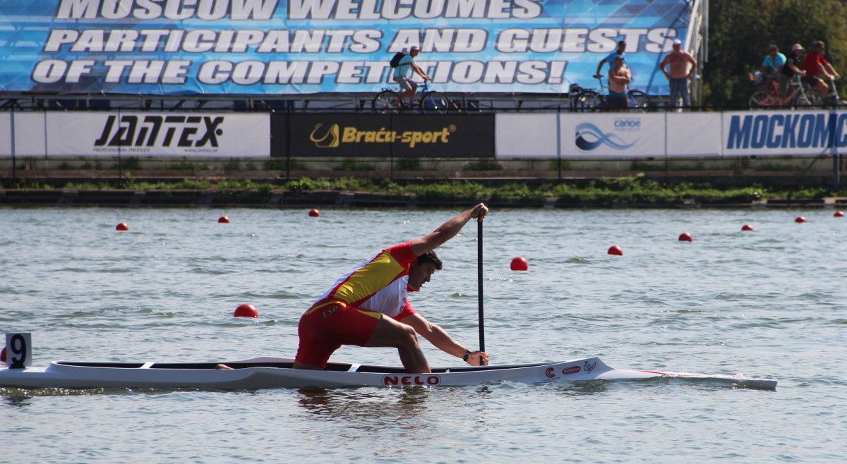 David Cal, en la final del C-1 1.000 del Mundial de Moscú