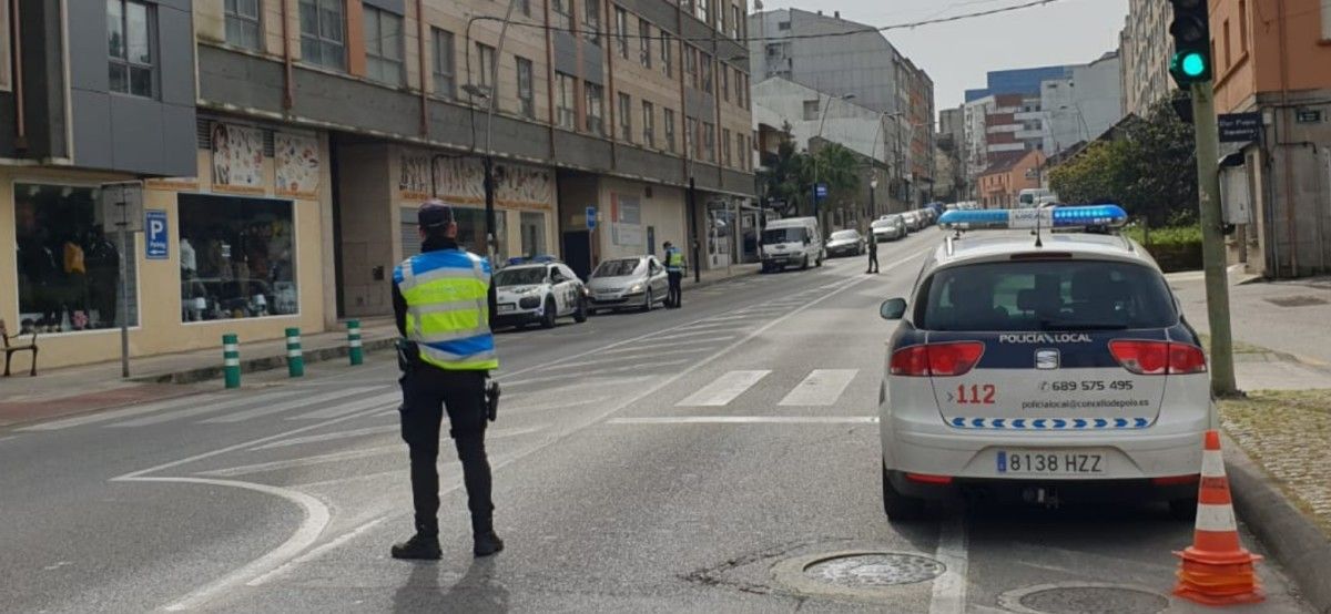 Control de la Policía Local de Poio durante el Estado de Alarma decretado por la pandemia del coronavirus