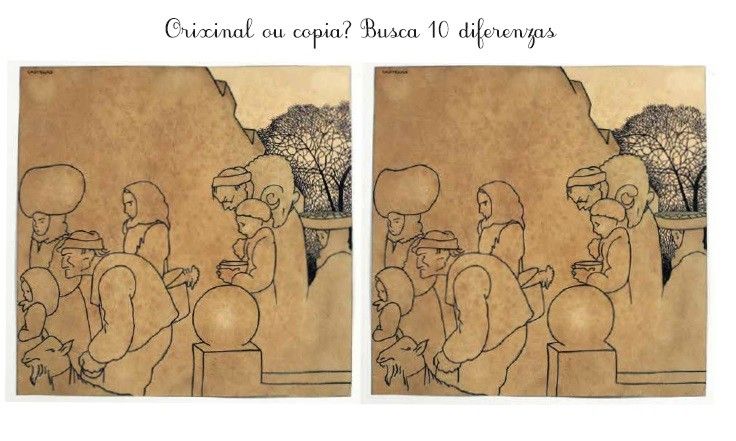 Actividad del Museo de Pontevedra "¿Original o copia? Busca 10 diferencias" 