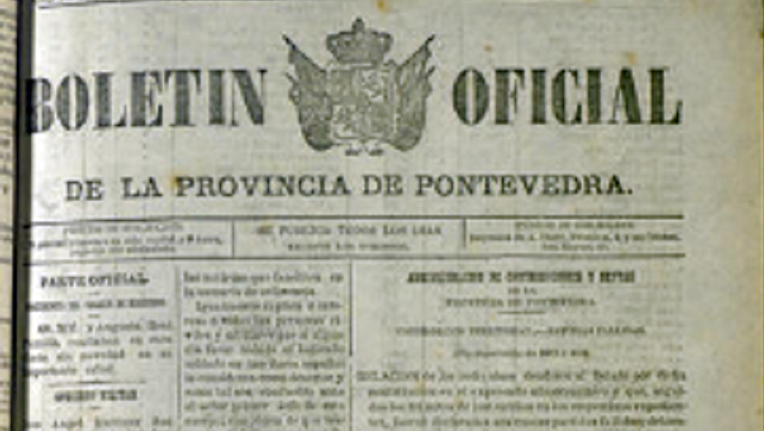 Ejemplar del boletín oficial de la provincia de 1934