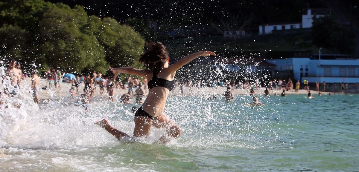 Las altas temperaturas favorecieron la afluencia de personas en las playas