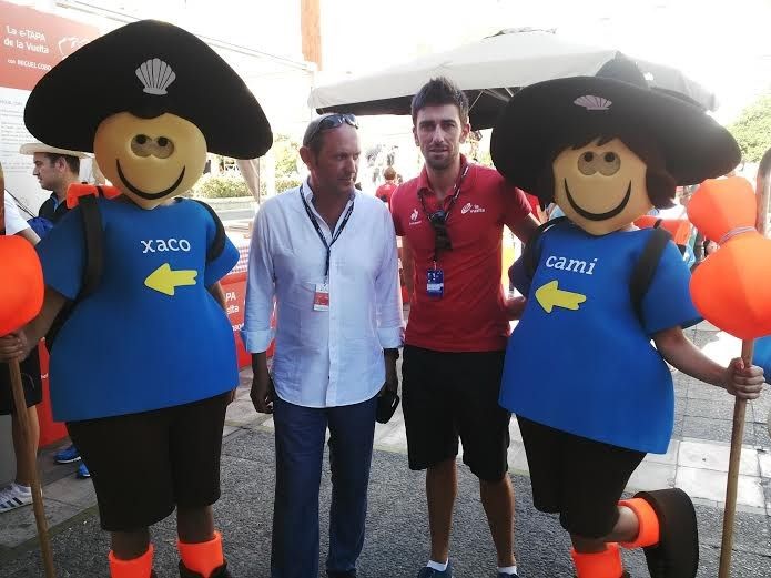 Rafael Louzán en el inicio de La Vuelta en Jerez